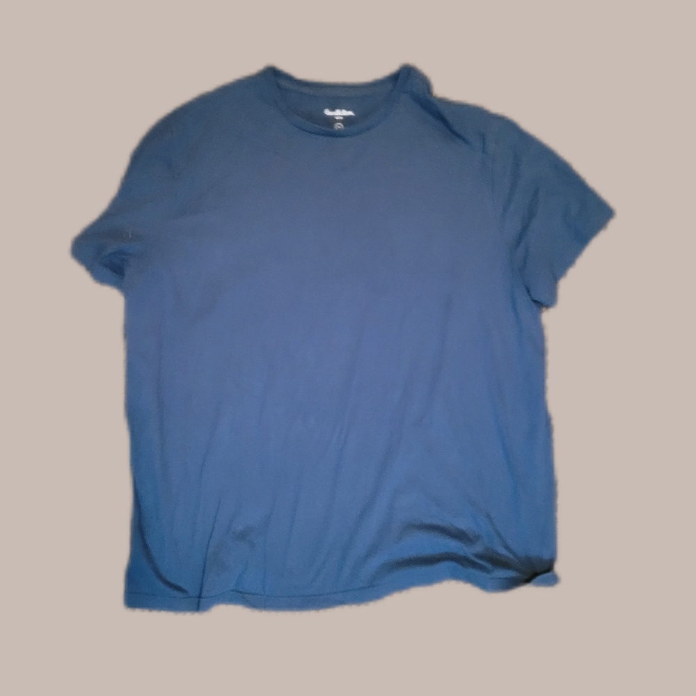 Blue Casual Shortsleeve T-shirt Plus Size XL Goodfellow